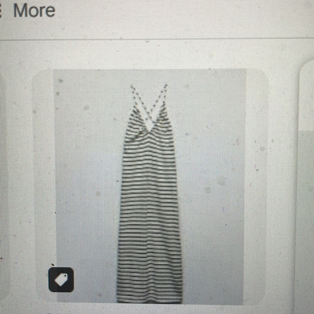 Zara Striped Black and White Maxi Dress- new - Picture 5 of 8